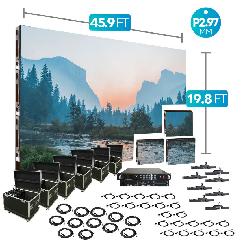 p2.97 indoor 45.9Ft X 19.8Ft