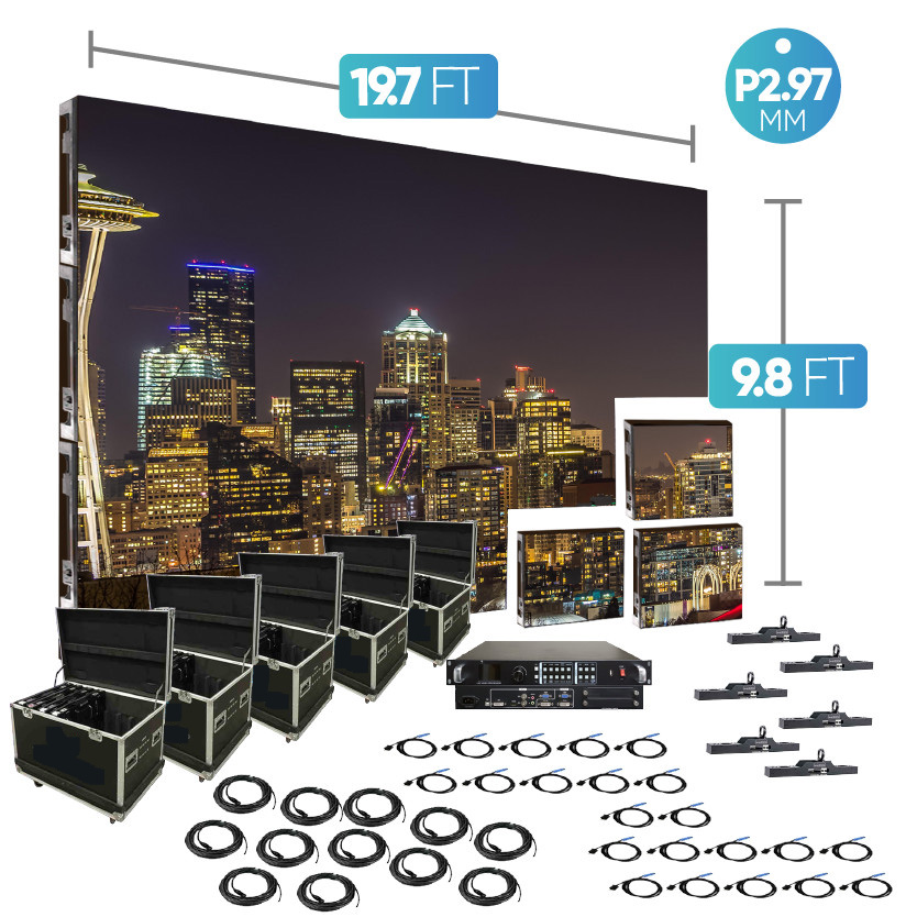 p2.97 indoor 16.4Ft X 9.8Ft